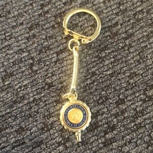 Gold/Blue Philadelphia Cradle Of Liberty Keychain